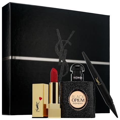 yves saint laurent opium box set|black opium gift set boots.